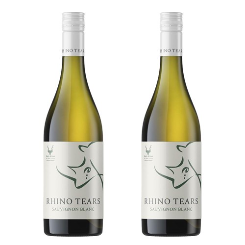 Rhino Tears Sauvignon Blanc 75cl White Wine Twin Set